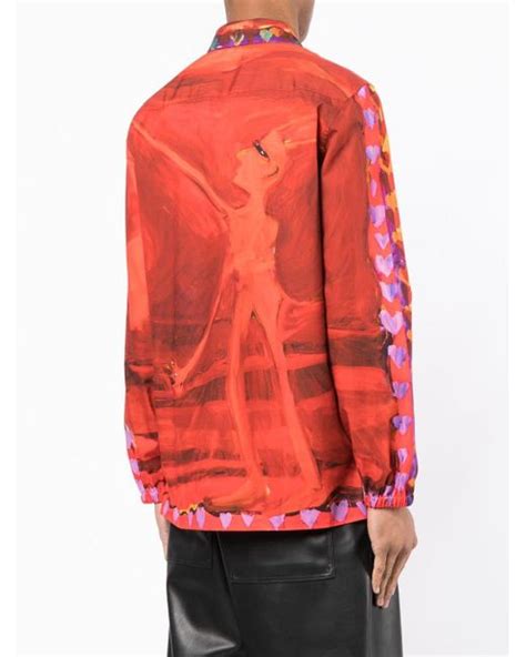 givenchy red button up|Givenchy graphic.